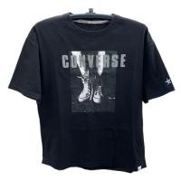 ราคา เสื้อยืด คอกลม สีดำ แบรนด์ Converse มือสอง (Size M) (27074369879)