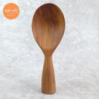 ราคา ทัพพีตักข้าวไม้สักเกรดอาหารทึบขนาดใหญ่ (42169250047)