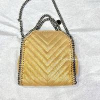 ราคา Stella McCartney Tiny Gold Glitter Chevron แรร์ มือสองของแท้ (42552243296)
