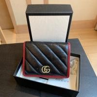 ราคา [CO230409343] Gucci / GG Marmont Card Case Wallet (17194271251)