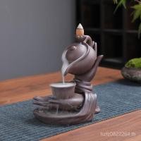 ราคา กระถางธูปโรงงานขายตรงไหลย้อนกลับตกแต่งสร้างสรรค์ในร่มกระถางธูปไม้กฤษณาของขวัญบ้านไม้จันทน์ทรายสีม่วงฟูลินเมน สมการ0 (43214852665)