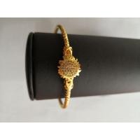 ราคา กำไลดอกทานตะวันฝังเพชร cz(จัดส่งฟรี)​ (17572021843)