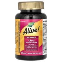 ราคา วิตามินแร่ธาตุรวมสำหรับผู้หญิง Nature's Way, Alive!, Women's Ultra Multivitamin, 60 Tablets (24361923844)