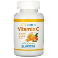 ราคา วิตามิน C เด็ก California Gold Nutrition, Vitamin C Gummies, Natural Orange Flavor, Gelatin Free, 90 Gummies (5966466887)