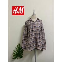 ราคา เสื้อ H&M แท้ เสื้อเชิ้ตลายสก็อต มือสอง (4091331779)