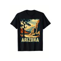 ราคา เสื้อยืดผู้ชาย Distro - Arizona Retro Design, Desert Lovers, เสื้อยืดสุดเท่ (41318277162)
