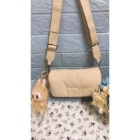 ราคา กระเป๋าสะพายข้างสีครีม mango ผ้านุ่มนิ่ม (29259828263)