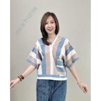 ราคา เสื้อทรงกะเหรี่ยง แขนเลย วงแขนกว้าง ใส่สบาย ผ้าทอมือ100% ย้อมสีธรรมชาติ สีนวลตาแนวพาสเทล ( Hand woven fabric) (21592390743)