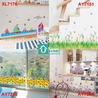 ราคา สติ๊กเกอร์ติดผนัง wall sticker pvc ต้นไม้ ดอกไม้ ลายนก ทะเล สติ๊กเกอร์แต่งบ้าน สติกเกอร์แต่งห้อง วอลเปเปอร์ (23441910583)