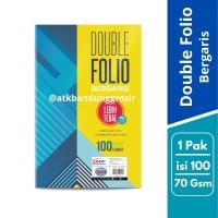 ราคา กระดาษโฟลิโอแบบมีเส้น Sinar Dunia 100 แผ่น F4 Double Folio Lined, กระดาษข้อเสนอภาพพิมพ์ Essay - ขายปาก SHESB (43905783229)