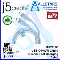 ราคา (ALLSTARS) J5create JUCX17C USB-C 60W สายชาร์จเร็วซิลิโคนเหลว (รับประกัน 2 ปีพร้อมผู้จัดจําหน่ายท้องถิ่น) (41969650024)