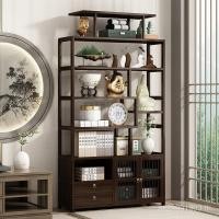 ราคา ห้องนั่งเล่นโบราณ1644bw1 พระเจ้า ชั้นวางไม้เนื้อแข็ง[ใหม่สไตล์จีน ดูโอบาเก ตู้หนังสือชั้นวาง]คนโบราณสรรเสริ (40517942102)