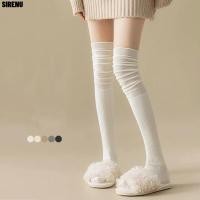 ราคา ไซเรน ถุงเท้ายาวถึงเข่า, สีทึบให้อบอุ่นถุงเท้ายาวรัดรูป, แฟชั่นผ้าฝ้ายแท้เหนือเข่าถุงเท้าฤดูใบไม้ร่วงฤดูหนาว (43321666758)