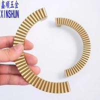 ราคา แสงหรูหราทองเหลืองฝรั่งเศสอิตาลีที่เรียบง่ายลายตู้เสื้อผ้าประตูแหวนจับระดับไฮเอนด์จับคู่ครึ่งวงกลมจับสองรู (43869134971)