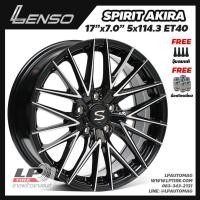 ราคา [ส่งฟรี] ล้อแม็ก LENSO รุ่น SPIRIT-AKIRA ขอบ17" 5รู114.3 สีดำหน้าเงา กว้าง7" จำนวน 4 วง (3355037552)