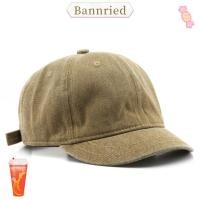 ราคา BANNRIEDSG Peaked Cap, ล้างผ้าฝ้ายปรับเบสบอลหมวก, แฟชั่นสีทึบสั้นปีกถังปานามาหมวกฤดูร้อน (26841070451)