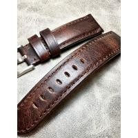ราคา GT2 Coffee Wine Red 20mm21mm24mm22mm Handmade Crazy Horse สายหนัง Cowhide สายหนังแท้การปรับแต่ง (29238804780)