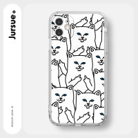 ราคา JURSUE เคสไอโฟน เคสซิลิโคนนุ่มกันกระแทกใสน่ารักตลก เคสโทรศัพท์ Compatible for iPhone 15 14 13 12 11 Pro Max SE 2020 X XR XS 8 7 Plus xsmax 7plus 8plus พลัส Y3469 (19088775660)