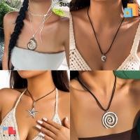 ราคา ซูชิง52สร้อยคอเปลือกหอย,เครื่องประดับปลาดาวโลหะผสมเงิน,แฟชั่นทองสังข์จี้สร้อยคอ (28033733336)