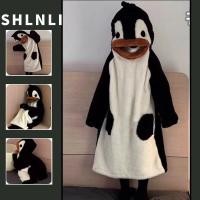 ราคา ชุดนอนขนแกะปะการังมีฮู้ดเพนกวินการ์ตูนน่ารักสําหรับผู้หญิงฤดูหนาวหนาเสื้อคลุมกลางคืนขนแกะ (24785899308)