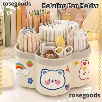 ราคา โรสกู๊ดส์ 1ชิ้นกล่องเก็บดินสอ,360องศาหมุนการ์ตูนหมุนผู้ถือปากกา,ทนทาน ทําเอง สติกเกอร์ความจุขนาดใหญ่สํานักงานสก์ท็อปเครื่องเขียนอุปกรณ์การเรียน (43761565625)