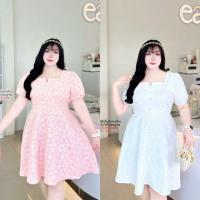 ราคา เดรส ลูกไม้ สั้น เที่ยว ทะเล ออกงาน งานบุญ งานบวช งานแต่ง คาเฟ่ วาเลนไทน์ แฟชั่น สาวอวบ ไซส์ใหญ่ สาวอ้วน Plussize 527 (40852906833)