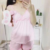 ราคา ชุดนอน สายเดี่ยว มีฟองน้ำ พร้อมผ้าปิดตา130฿ถูกที่สุด✨ (2265720324)