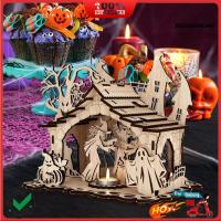 ราคา ✧เชิงเทียนฮาโลวีน Spooky ไม้แม่มด Ghost House เชิงเทียนตกแต่งสําหรับบ้านในร่ม Party Decor (41865859875)