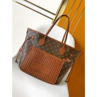 ราคา LOUIS VUITTON NEVERFULL BANDOULIÈRE INSIDE OUT BBกระเป๋าถือ Neverfull Tote สะพายไหล่หนังวัว 2 ด้าน M12061 514 (25893958412)