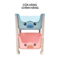 ราคา ฮักกี้ส์ ชั้นวางหมี 2 ชั้น ชั้นวางของ 2 ชั้น สีสันสดใส พร้อมล้อพลาสติกปลอดภัย น่ารัก (41663842272)