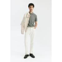 ราคา H&M(เอชแอนด์เอ็ม) เสื้อโปโลผ้าไหมผสมทรงสลิม ผู้ชาย 1203468_1 (24072815121)