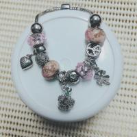 ราคา New สร้อยข้อมือสไตล์แพนโดร่าจี้ห้อยมงกุฎสีชมพู (2159923780)