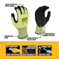 ราคา DeWALT ถุงมือกันบาด แบบเรืองแสง ไซซ์ L DEWALT รุ่น DPG855 (26810669563)