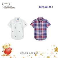 ราคา เสื้อเชิ้ตแขนสั้นเด็ก Ralph Lauren Short-Sleeve Shirt ของแท้ (Boy Size: 2T-7) (18942422132)