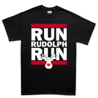 ราคา Run Rudolph Xmas Christmas ใหม่ Dmc Mens T เสื้อ Tee Top เสื้อยืด (42567679824)