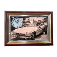 ราคา กรอบนาฬิกาในหลวงรัชกาลที่ ๙ ขับรถสปอร์ต (กรอบรูปภายนอก 10.5x14.5 นิ้ว) (2233092538)