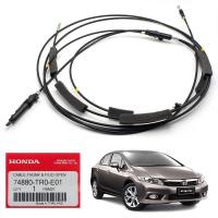 ราคา ชุดสายดึงฝากระโปรงท้าย ดึงฝาถังน้ำมัน ของแท้ สีดำ สำหรับ ฮอนด้า ซีวิค Honda Civic FB Sedan ปี 2012 2013 2014 2015 (22127858373)