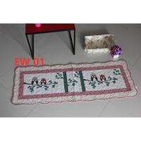 ราคา พรมปูปลายเตียงแบบยาวพรมปลายเตียงขนาด50*135ซม พรมเช็ดเท้าผืนยาวปูหน้าบ้าน (9175695417)