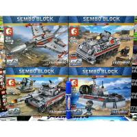 ราคา firstbuy_ตัวต่อเลโก้จีน SD 105421 - 105424 ชุด WW2 ทหารเครื่องบิน,รถ,เรือ,ถัง 4In 1 ขีปนาวุธเรือ 4 แบบในเซต (4270579474)
