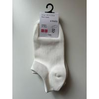 ราคา ส่งไวถุงเท้า UNIQLO แพ็ก 3 คู่ สีขาว23-25cm ใหม่ (41006363365)