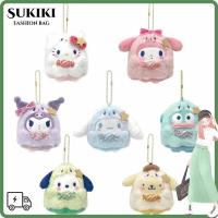 ราคา SUKIKI Sanrio ของเล่นตุ๊กตาจี้, Sanrio Ghost Candy Series ตุ๊กตา Sanrio พวงกุญแจตุ๊กตา, Hello Kitty Cinnamoroll Kuromi Melody Pochacco Pompompurin Hangyodon พวงกุญแจรถ (41203958108)
