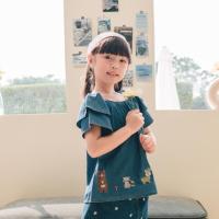 ราคา Chelsee เสื้อยีนส์คอกลม ลายสัตว์น้อยน่ารัก ผ้ายีนส์เดนิม เบา อายุ 1.5-10 ปี เด็กผู้หญิง เสื้อผ้าเด็กโต รุ่น 238046 (28775718834)