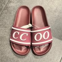 ราคา CC DOUBLE O รองเท้าแตะแบบสวมปั๊มนูนโลโก้คู่ (25996208413)