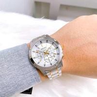 ราคา Win Watch shop นาฬิกา SEIKO Chronograph รุ่น SKS607P1 นาฬิกาข้อมือผู้ชาย สายสแตนเลสสองกษัตริย์รับประกันศูนย์ Seiko (8354445814)