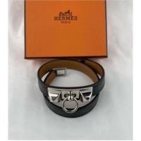 ราคา Used ❤️ Hermes black rivale double tour bracelet สีดำอะไหล่สีเงิน สภาพดีมาก (44256474783)