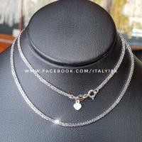 ราคา สร้อยทองคำขาว white gold 18k 18" แท้100% มีใบจากทางร้าน (2794700275)