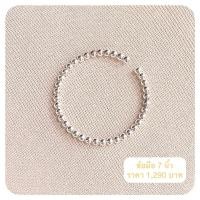 ราคา ร้านฮักเงินน่านพร้อมจัดส่งเครื่องประดับเงินแท้ 92.5% กำไลเรียบๆ ประคำ ลูกปัด ข้อมือ 7 นิ้ว 5 มม ผู้หญิง ผู้ชาย unisex (29856498589)