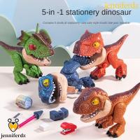ราคา Jenniferdz ชุดเครื่องเขียนไดโนเสาร์,ของเล่นเพื่อการศึกษากบเหลาดินสอสัตว์รุ่นชุดเครื่องเขียน,ของขวัญสร้างสรรค์ 5 in 1 เครื่องเย็บกระดาษจําลองสูงT-Rexของเล่นชุดเครื่องเขียนสํานักงาน (28575791227)