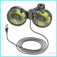 ราคา Star Vehicle Cooling Fan รถที่นั่งด้านหลังพัดลม USB Headrest Double Head พัดลมเบาะหลังติดตั้งรถ Air Circulation พัดลม Foldabl (42003677481)