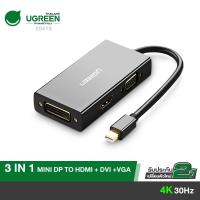 ราคา UGREEN รุ่น 20418 Mini DisplayPort to HDMI DVI VGA Adapter ใช้ต่อภาพขึ้นจอ 4K Mini DP (26807461788)